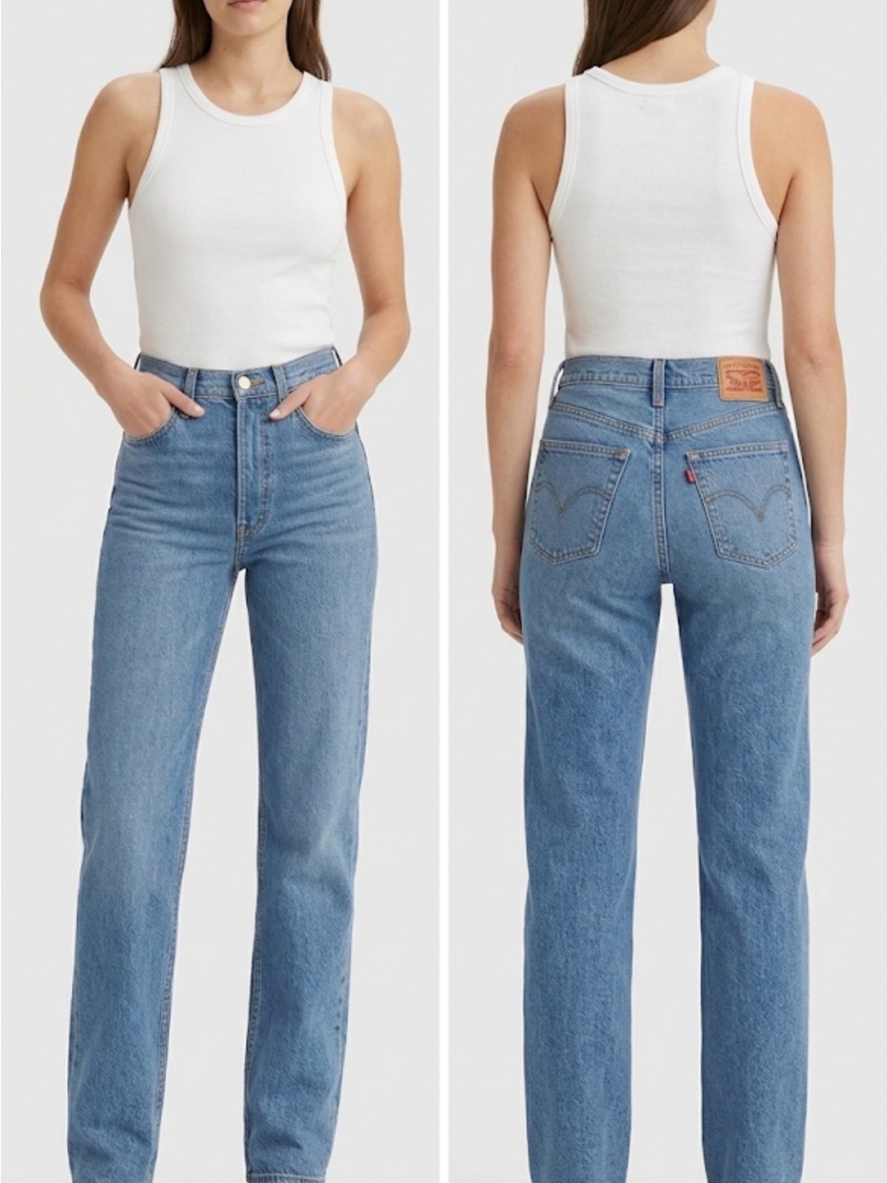 Levi's Jeans High-Rise Straight Leg Ribcage Straight Ankle